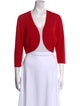 Oscar de la Renta Cashmere Open Front Sweater