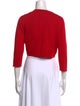 Oscar de la Renta Cashmere Open Front Sweater