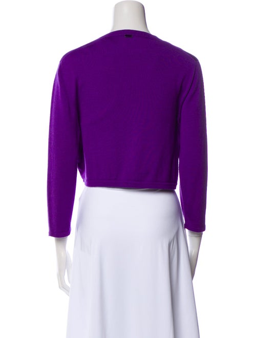Oscar de la Renta Cashmere Open Front Sweater