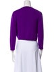 Oscar de la Renta Cashmere Open Front Sweater