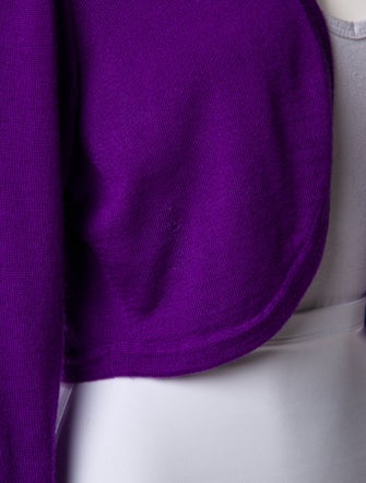 Oscar de la Renta Cashmere Open Front Sweater