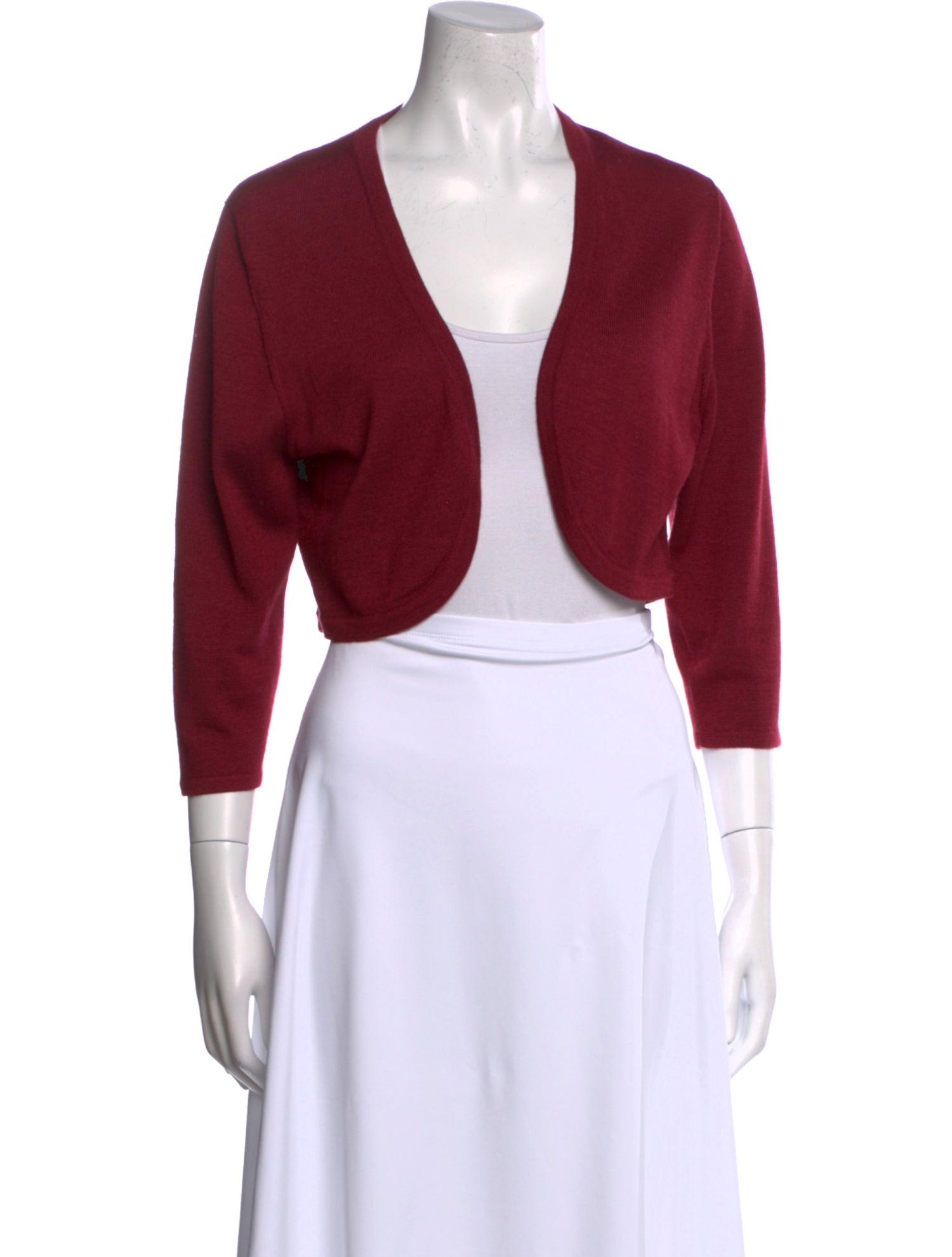 Oscar de la Renta Cashmere Open Front Sweater