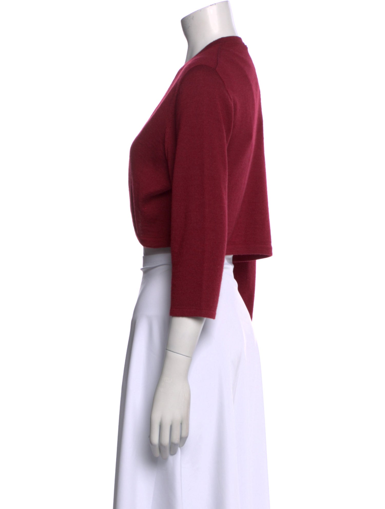 Oscar de la Renta Cashmere Open Front Sweater