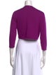 Oscar de la Renta Cashmere Open Front Sweater