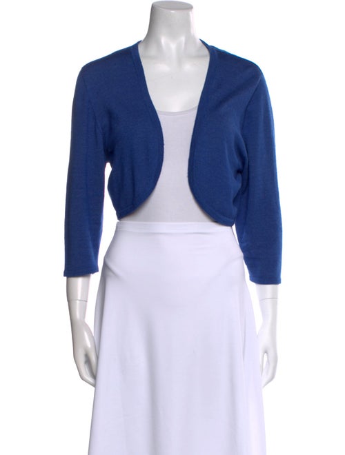 Oscar de la Renta Cashmere Open Front Sweater