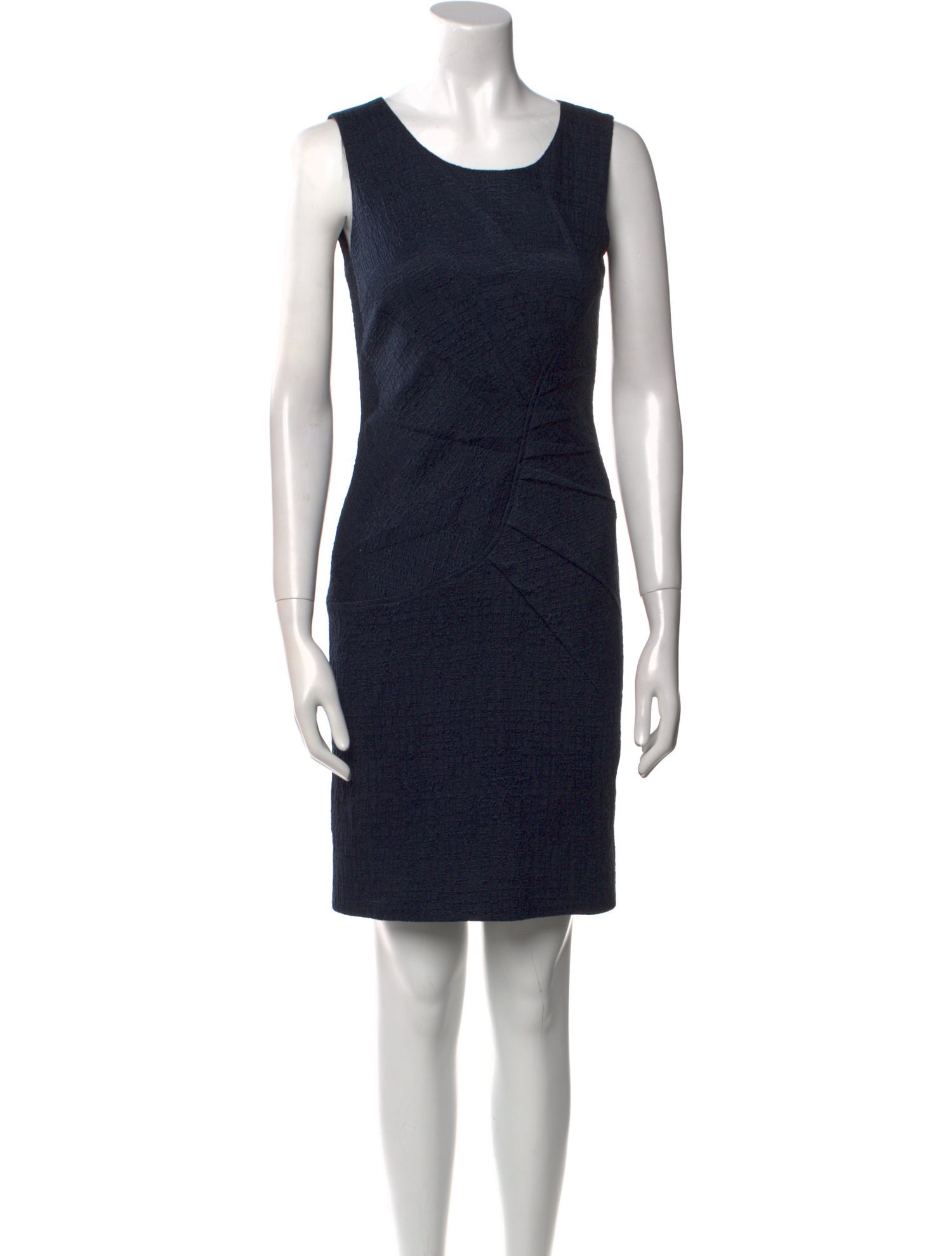 Oscar de la Renta Scoop Neck Mini Dress