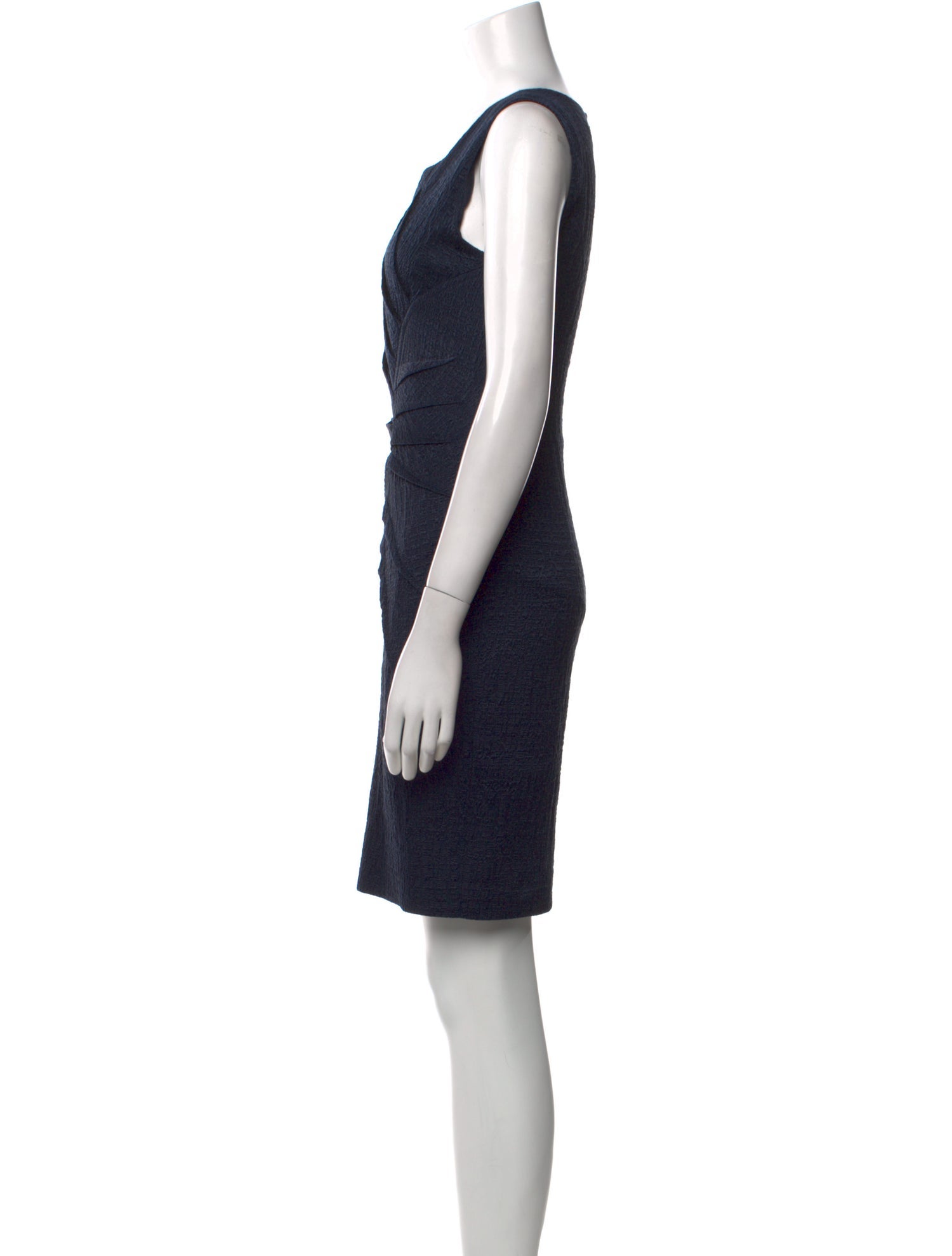 Oscar de la Renta Scoop Neck Mini Dress