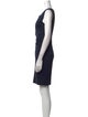 Oscar de la Renta Scoop Neck Mini Dress