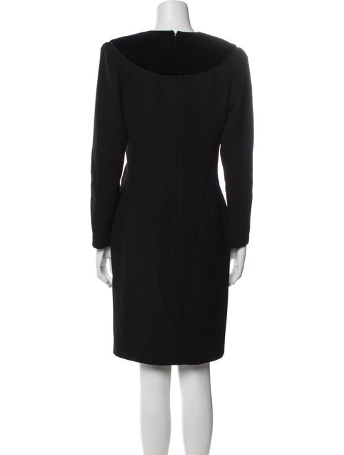 Oscar de la Renta V-Neck Knee-Length Dress