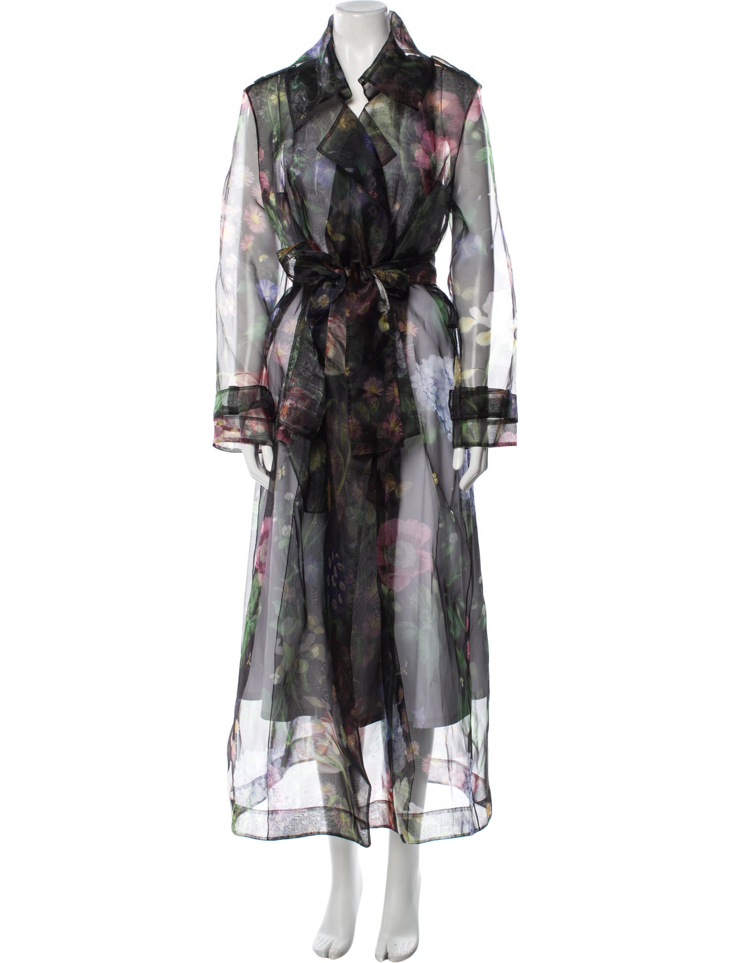 Oscar de la Renta Printed Trench Coat w/ Tags