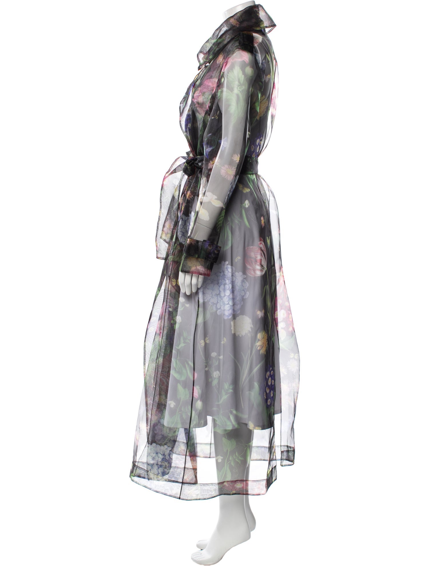 Oscar de la Renta Printed Trench Coat w/ Tags