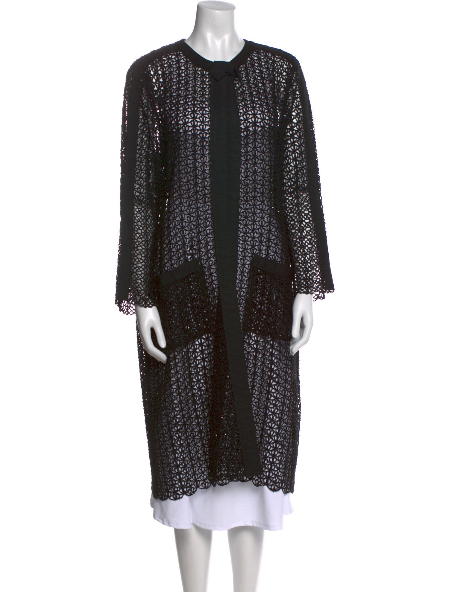 Oscar de la Renta Silk Midi Length Dress