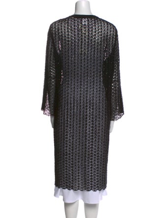 Oscar de la Renta Silk Midi Length Dress