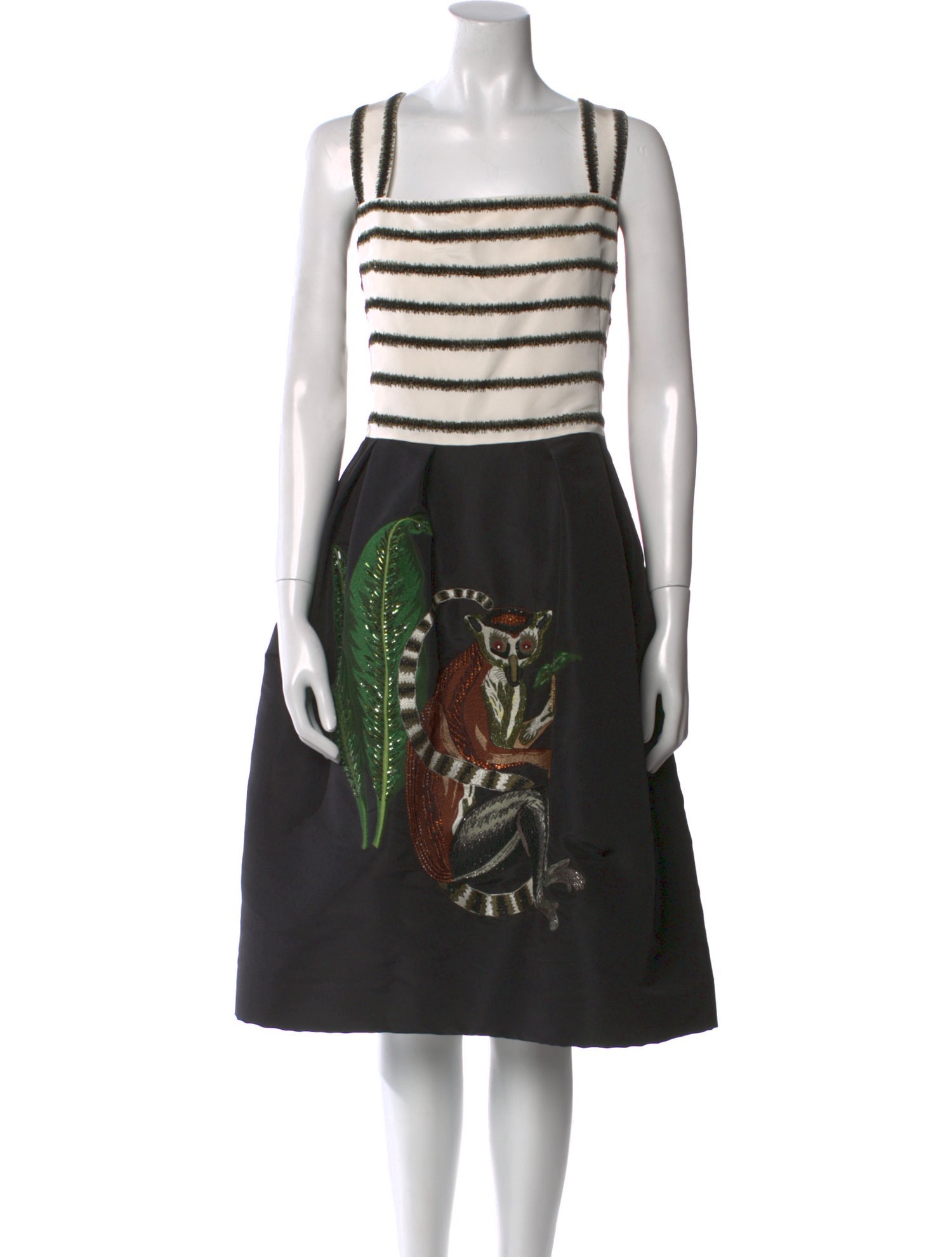 Oscar de la Renta Silk Midi Length Dress w/ Tags