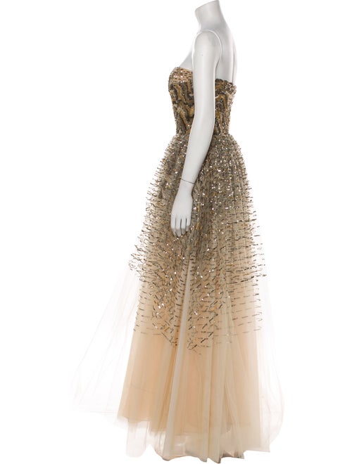 Oscar de la Renta Silk Long Dress