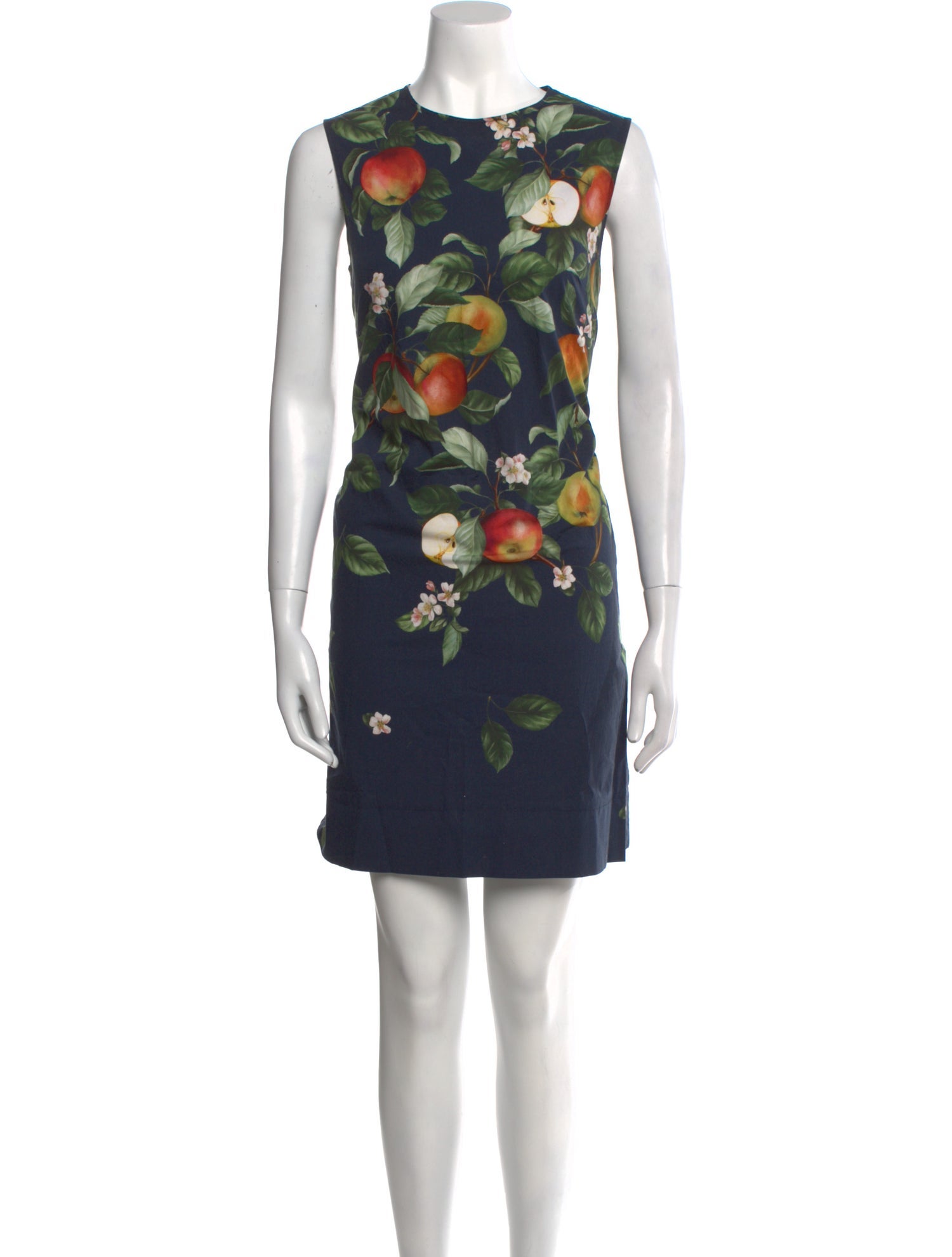 Oscar de la Renta Floral Print Mini Dress