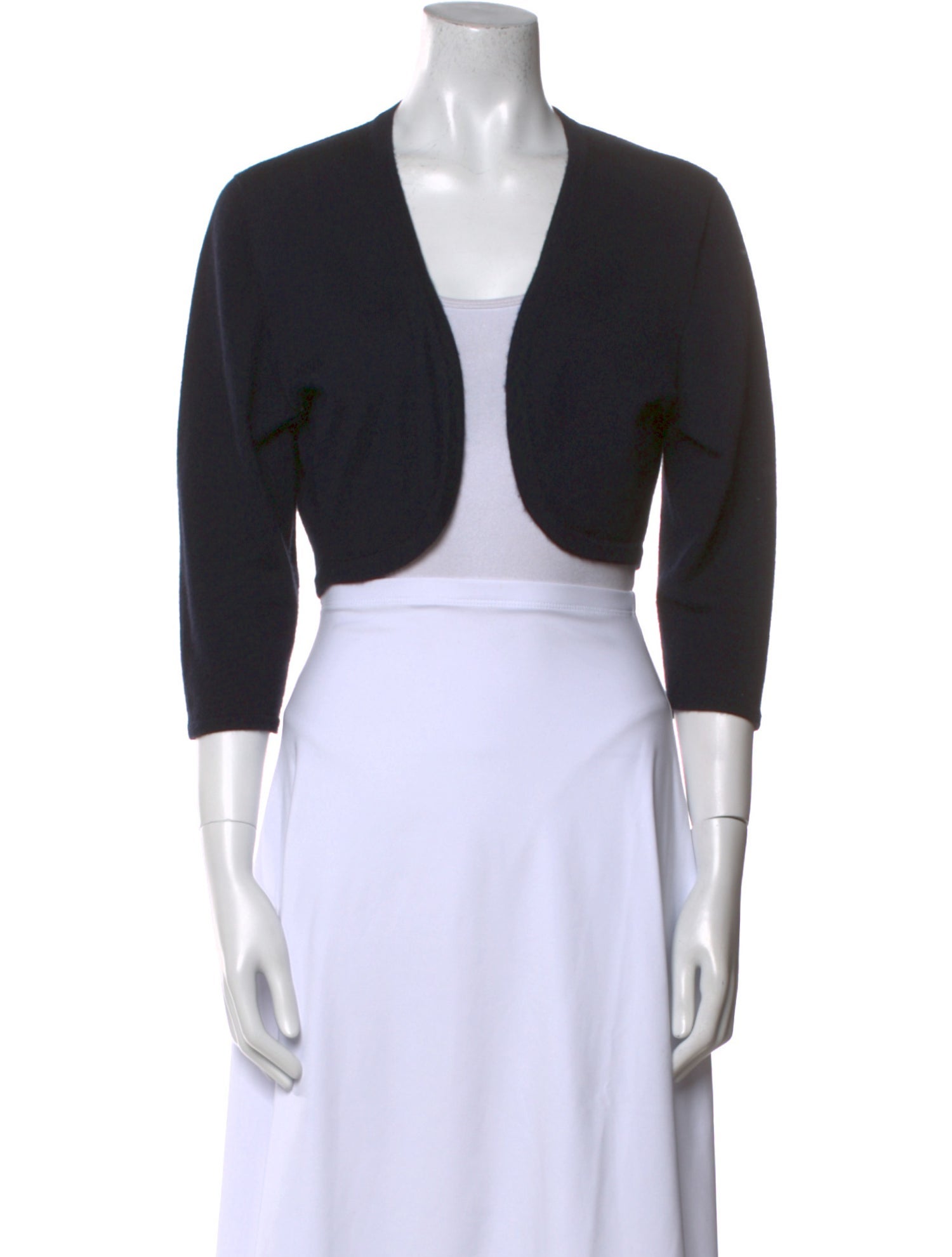 Oscar de la Renta Cashmere Open Front Sweater