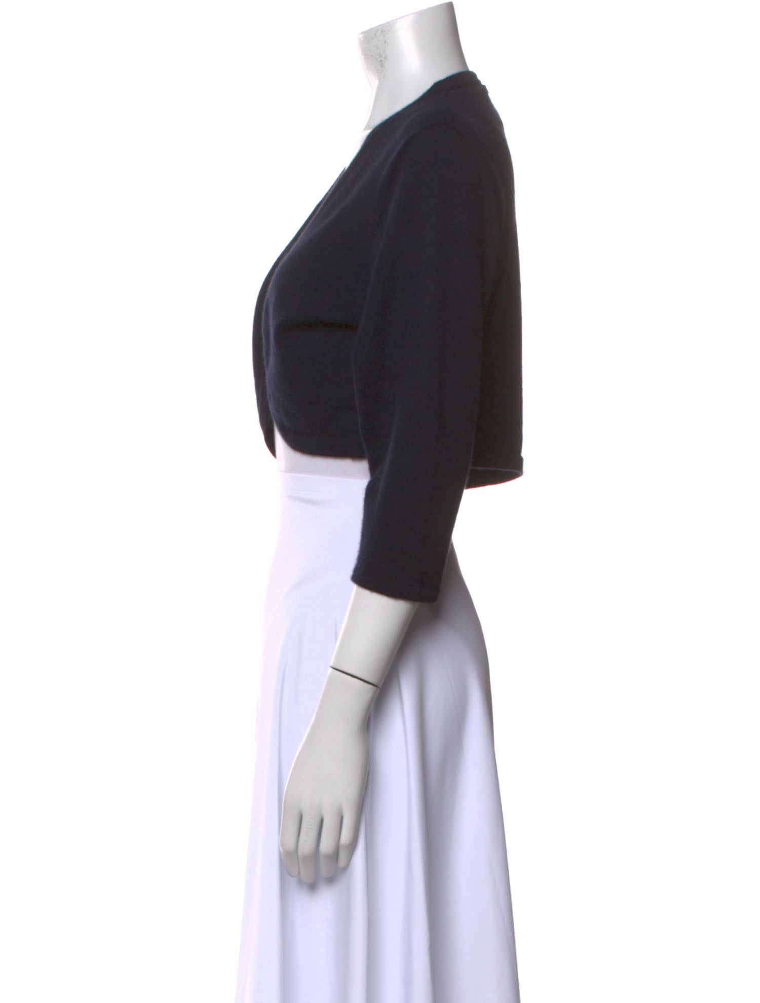 Oscar de la Renta Cashmere Open Front Sweater