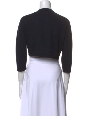 Oscar de la Renta Cashmere Open Front Sweater