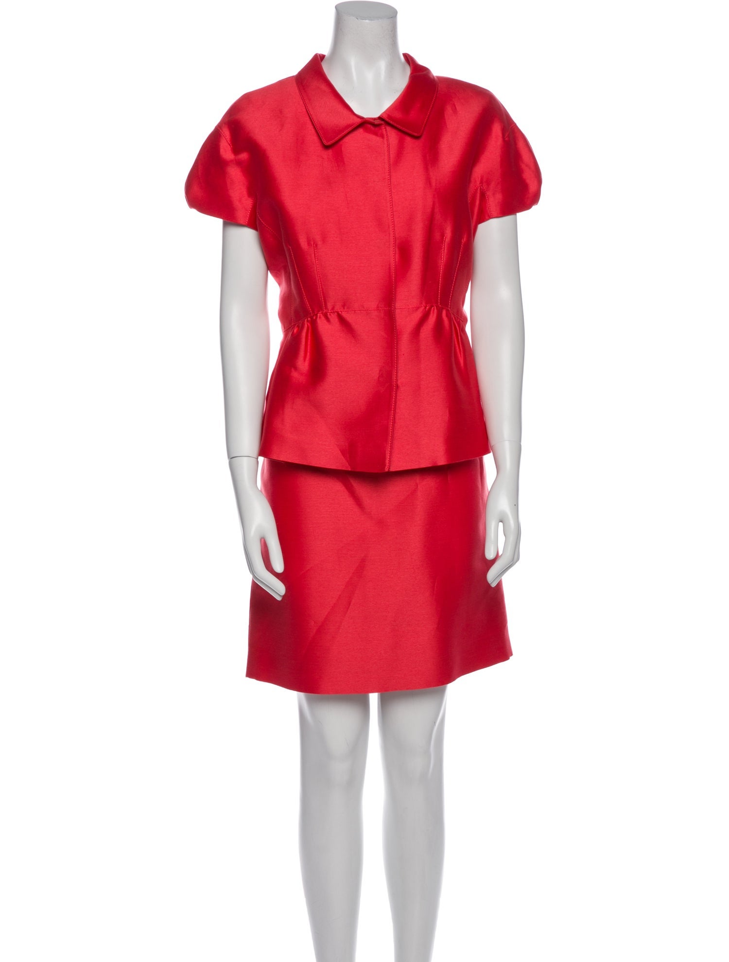 Oscar de la Renta Silk Skirt Set