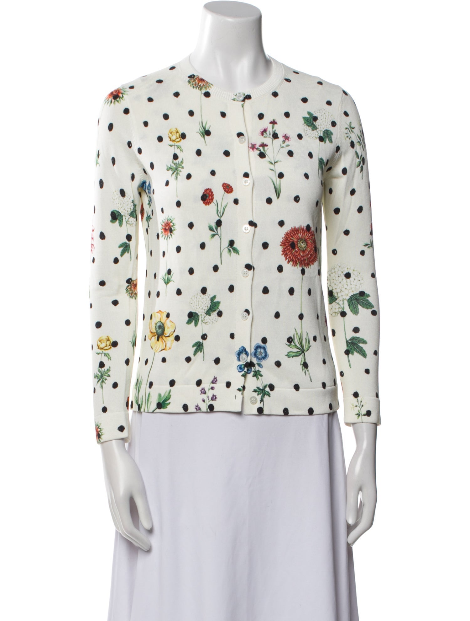 Oscar de la Renta 2021 Printed Sweater