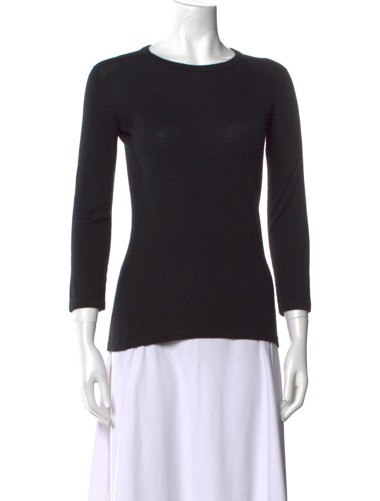 Oscar de la Renta Cashmere Crew Neck Sweater