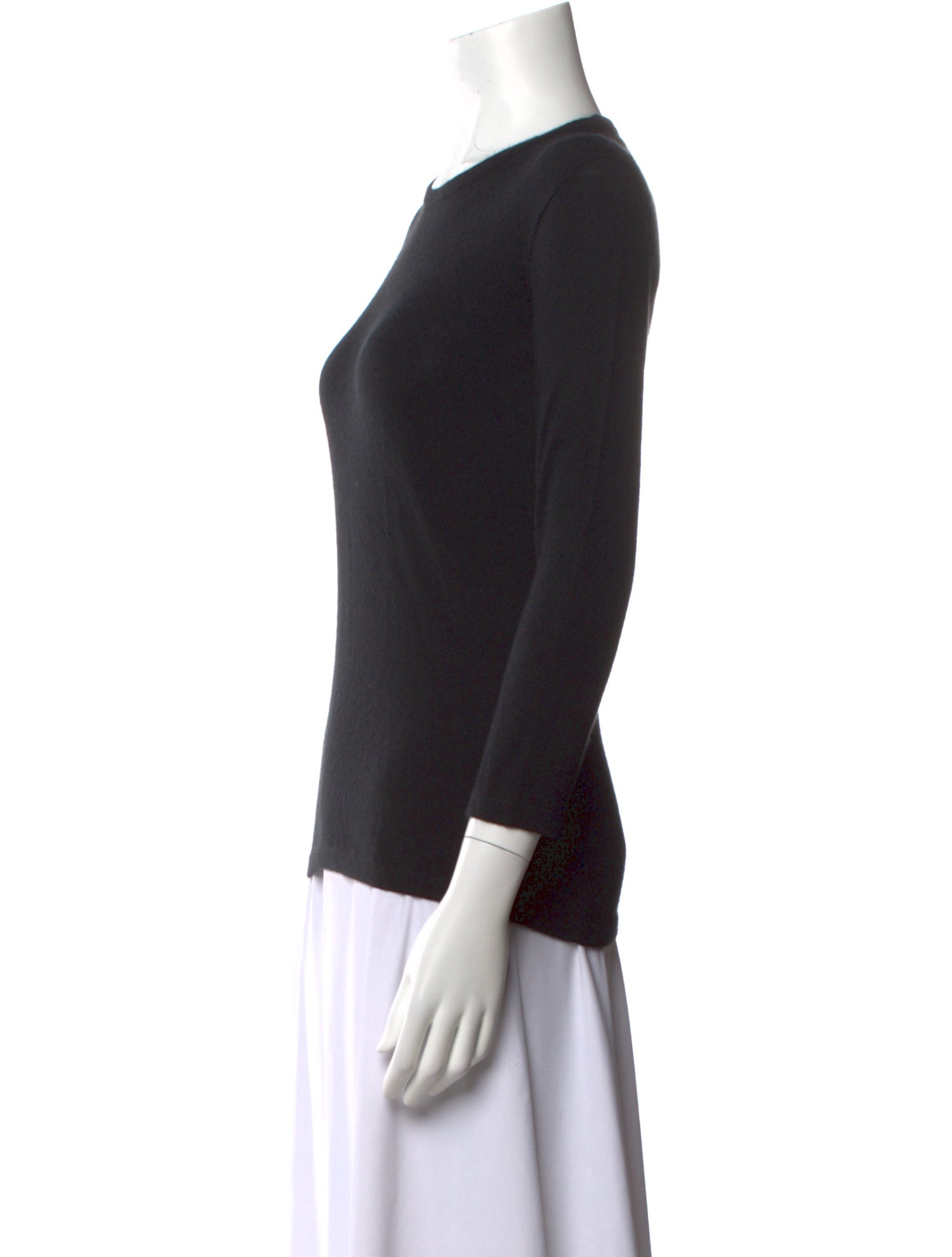 Oscar de la Renta Cashmere Crew Neck Sweater