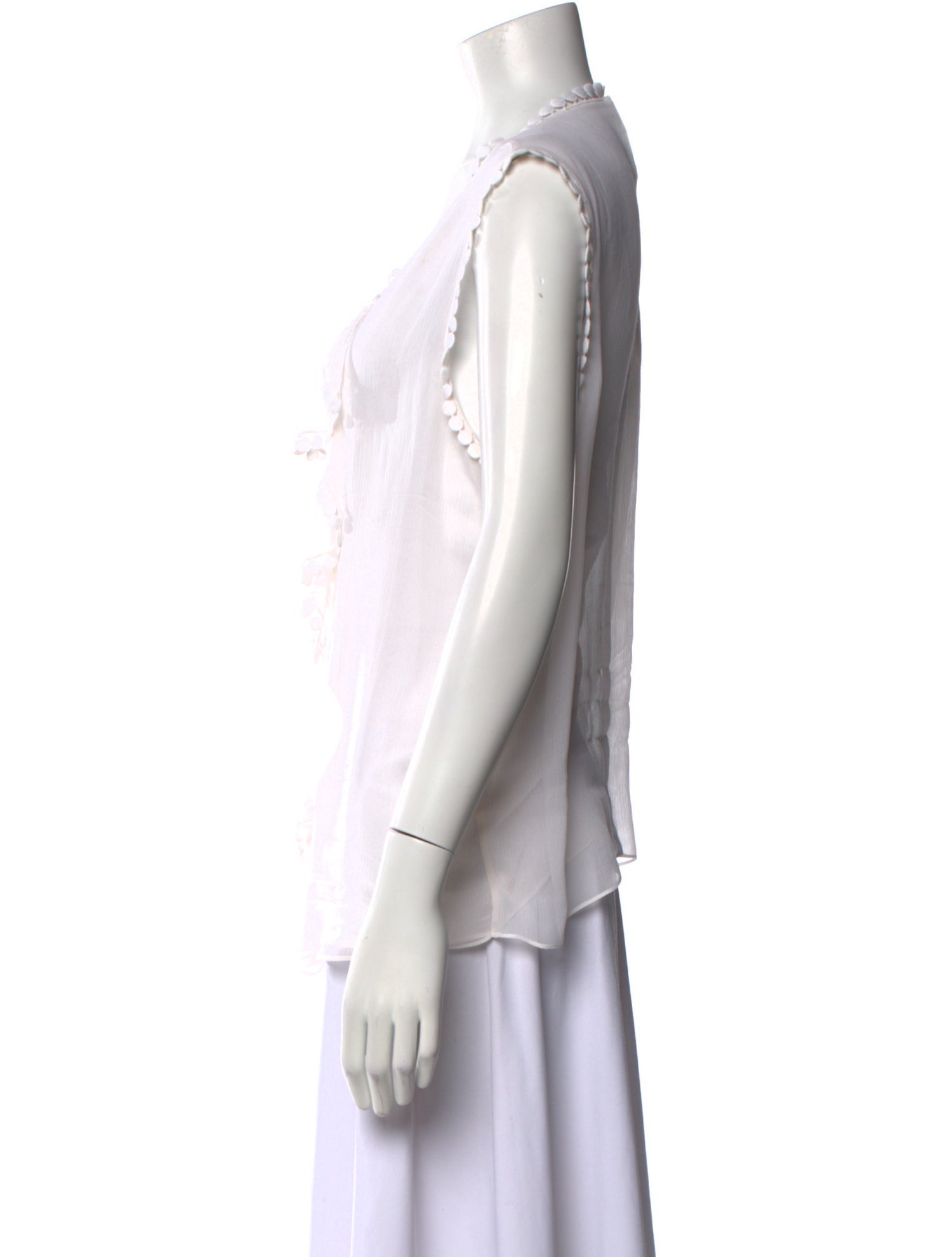 Oscar de la Renta 2011 Scoop Neck Blouse