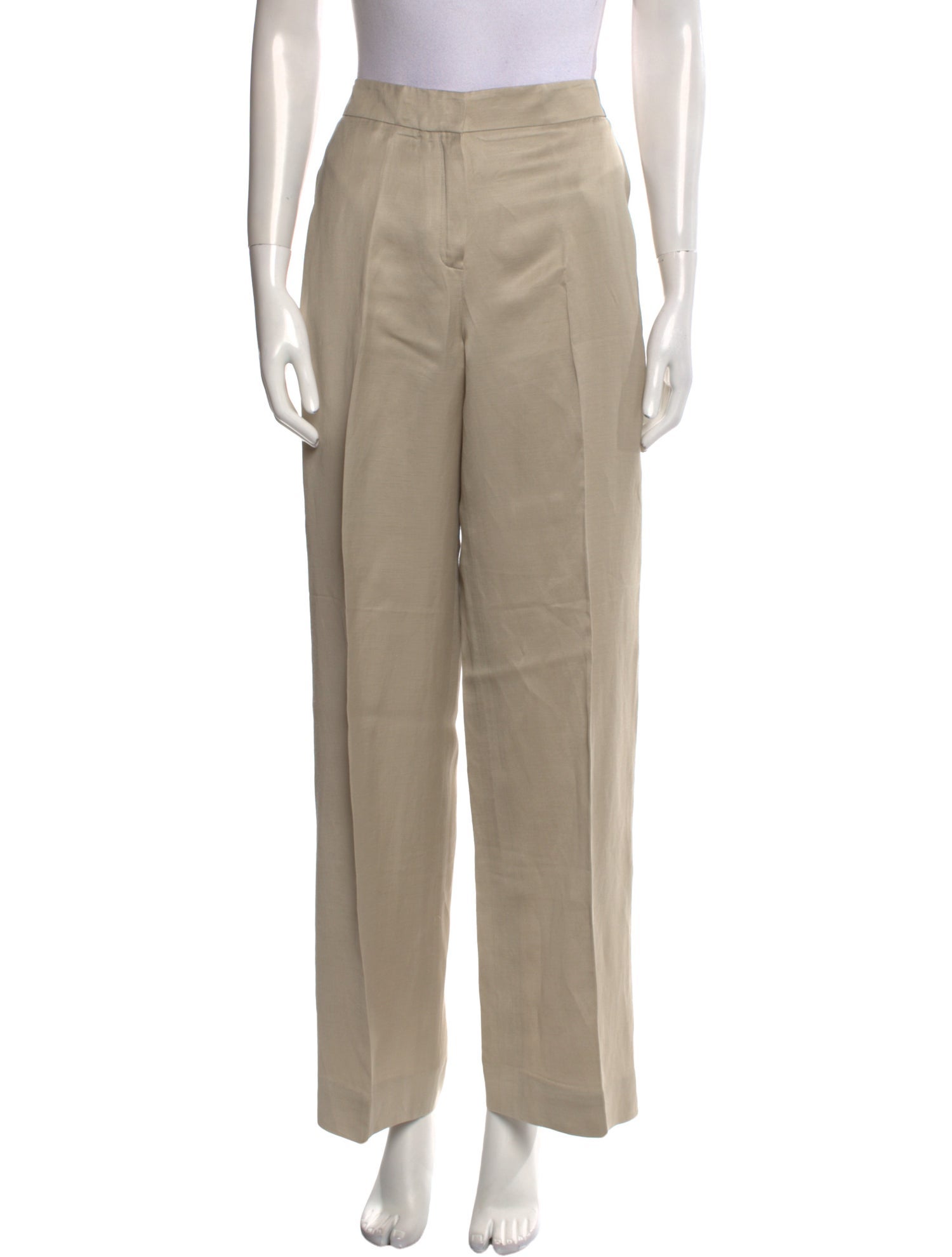 Oscar de la Renta Linen Wide Leg Pants