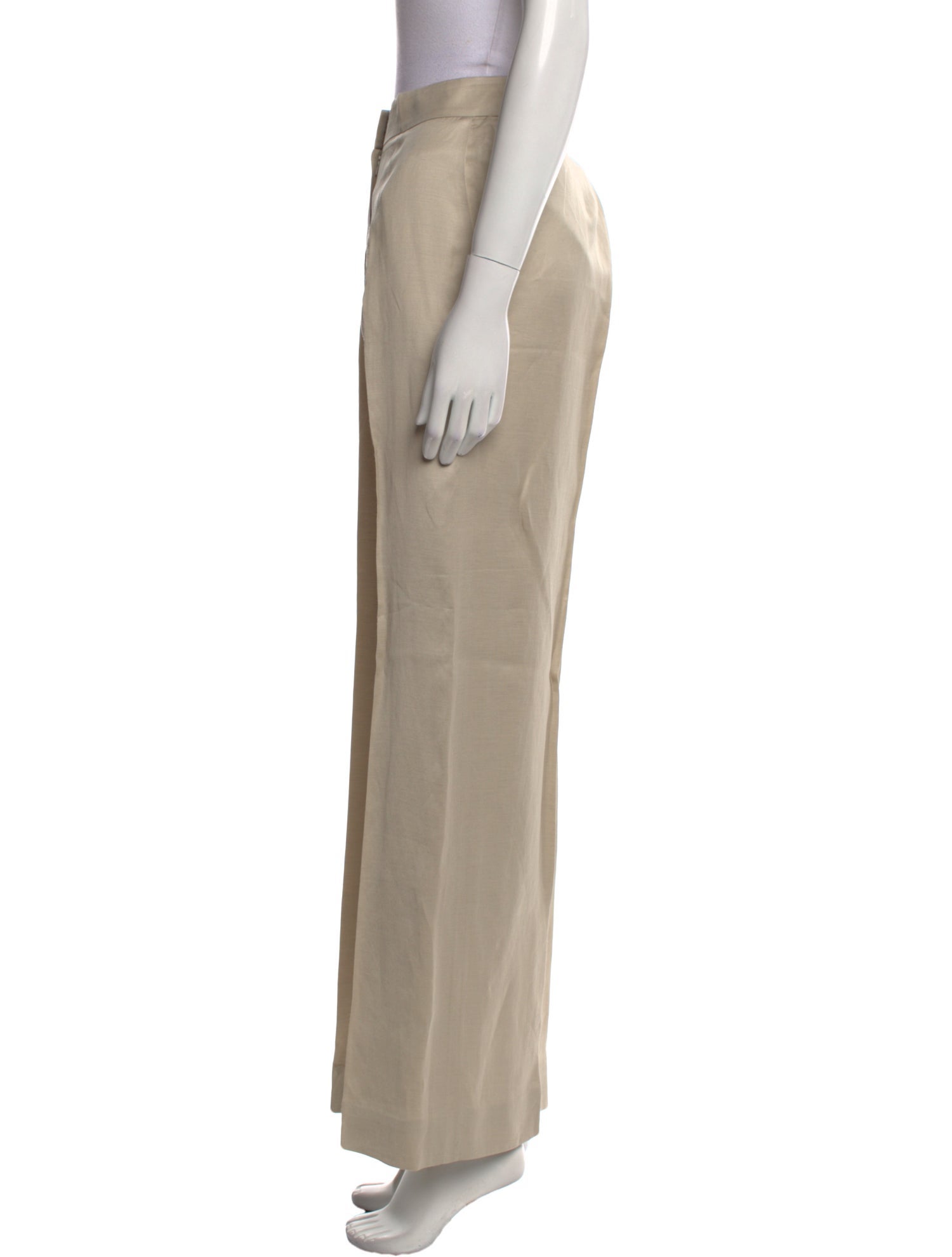 Oscar de la Renta Linen Wide Leg Pants