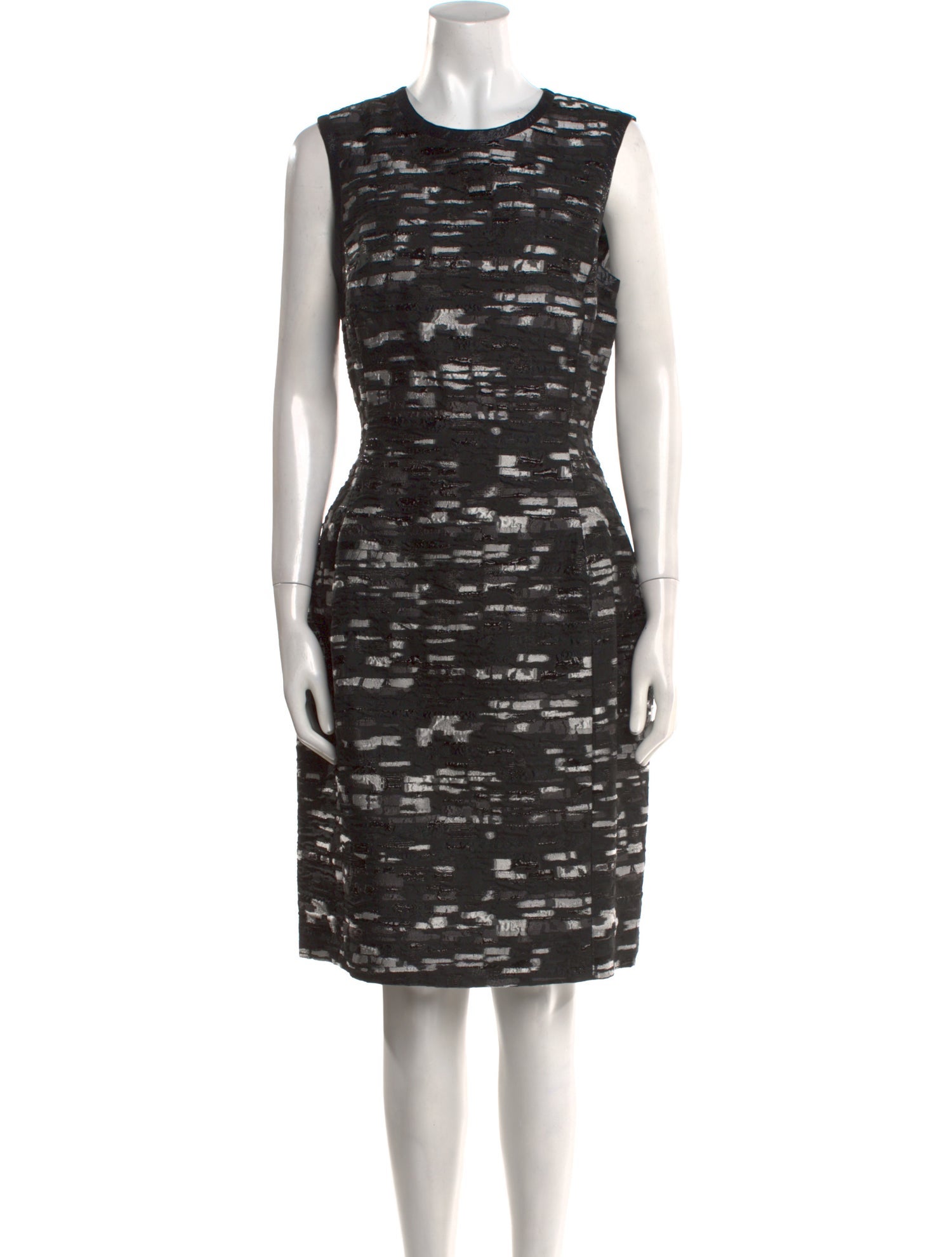 Oscar de la Renta Printed Knee-Length Dress w/ Tags