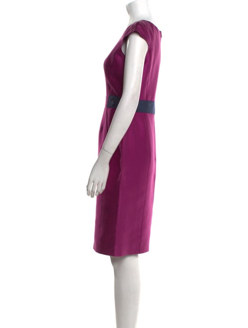 Oscar de la Renta Scoop Neck Knee-Length Dress