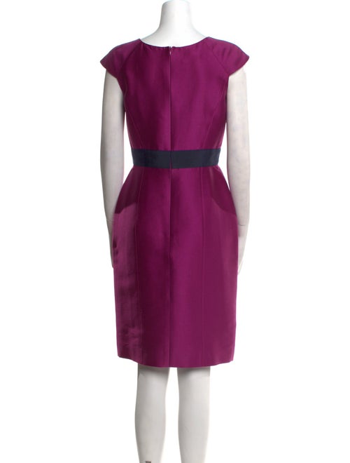 Oscar de la Renta Scoop Neck Knee-Length Dress