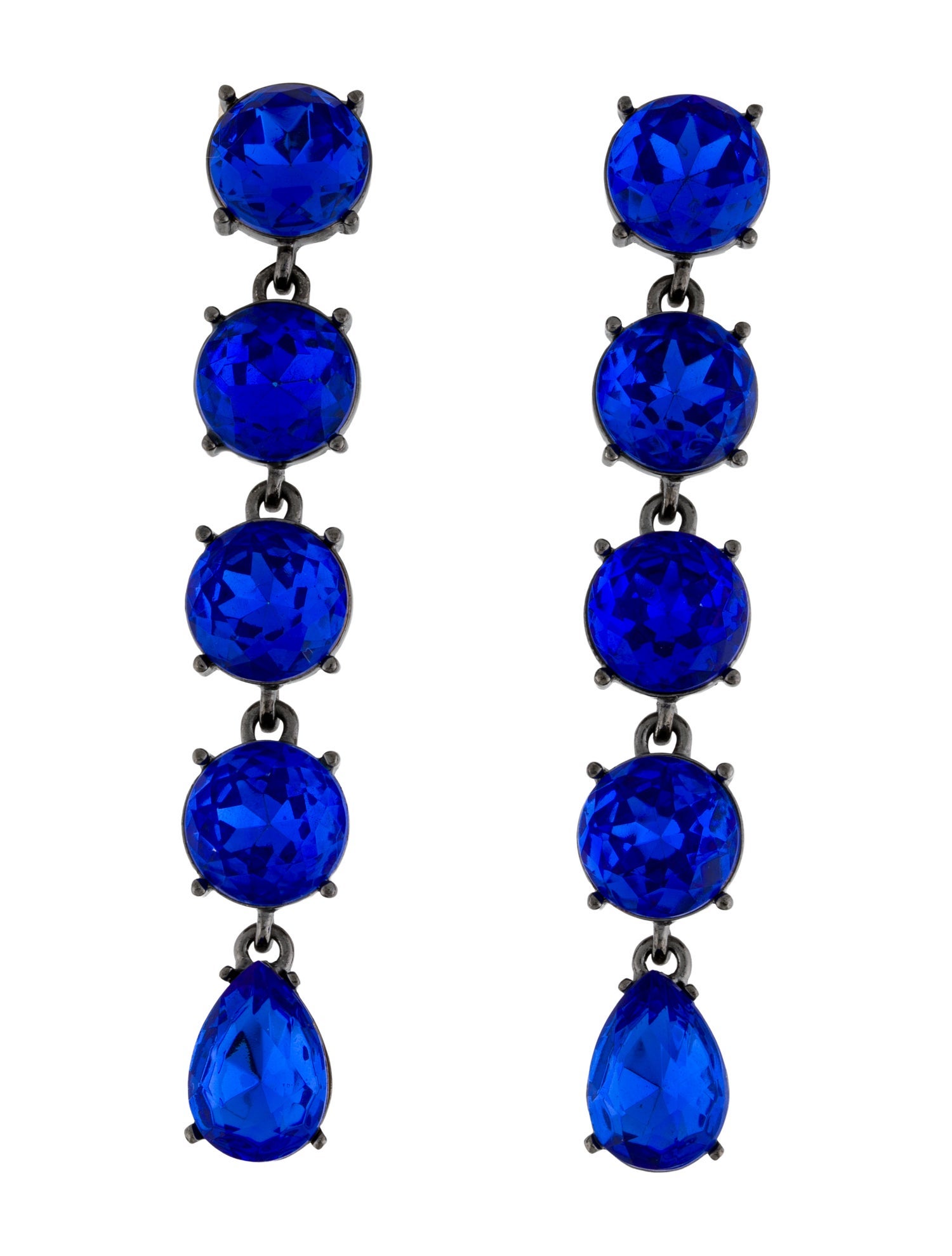 Oscar de la Renta Crystal Drop Earrings