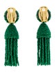 Oscar de la Renta Classic Short Tassel Earrings