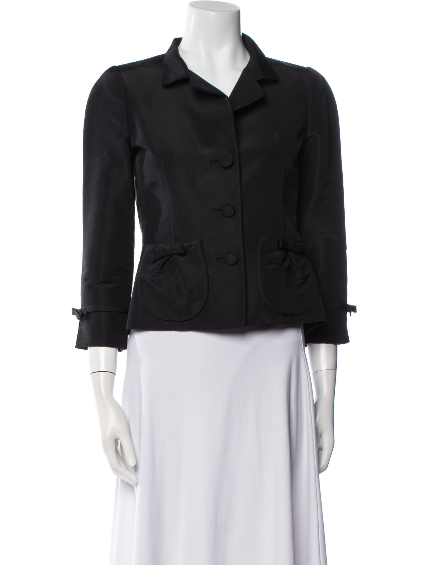 Oscar de la Renta Silk Blazer