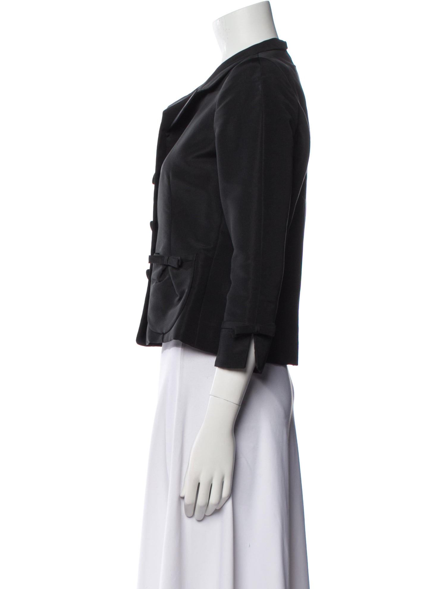 Oscar de la Renta Silk Blazer