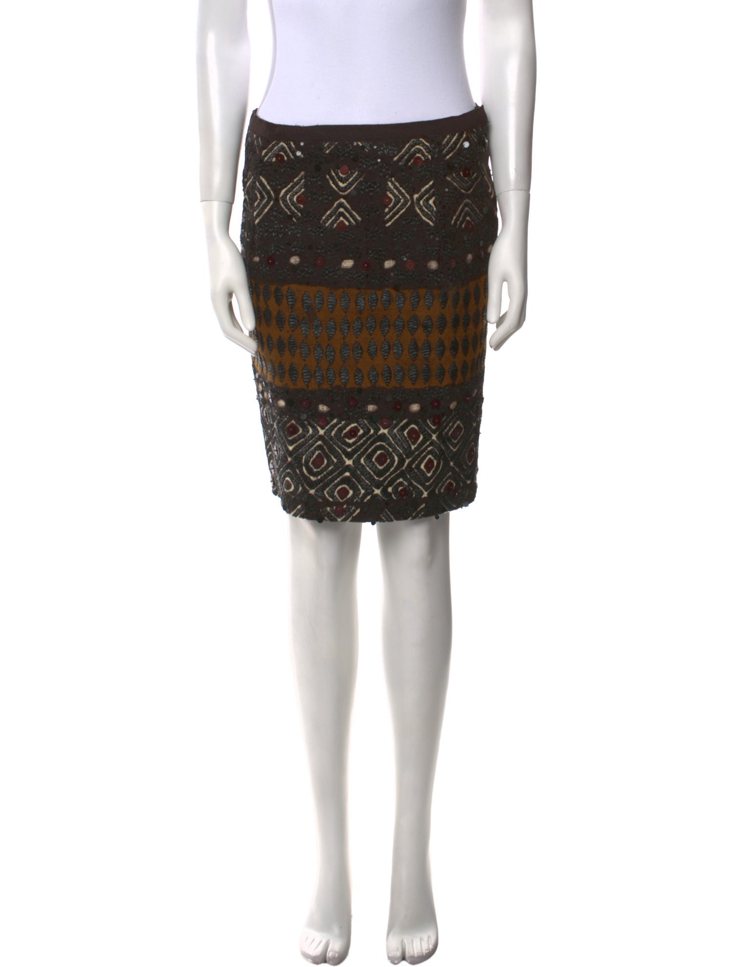 Oscar de la Renta Vintage Knee-Length Skirt