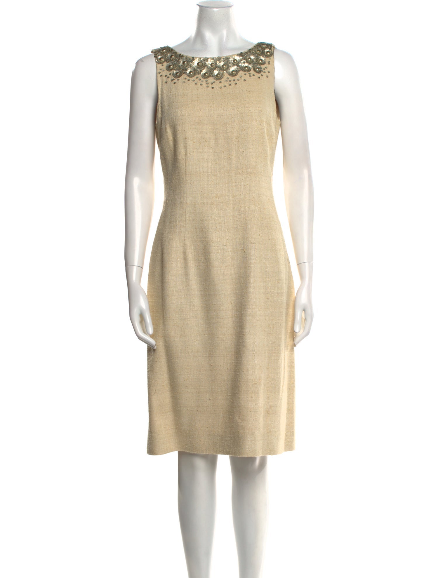 Oscar de la Renta Silk Knee-Length Dress