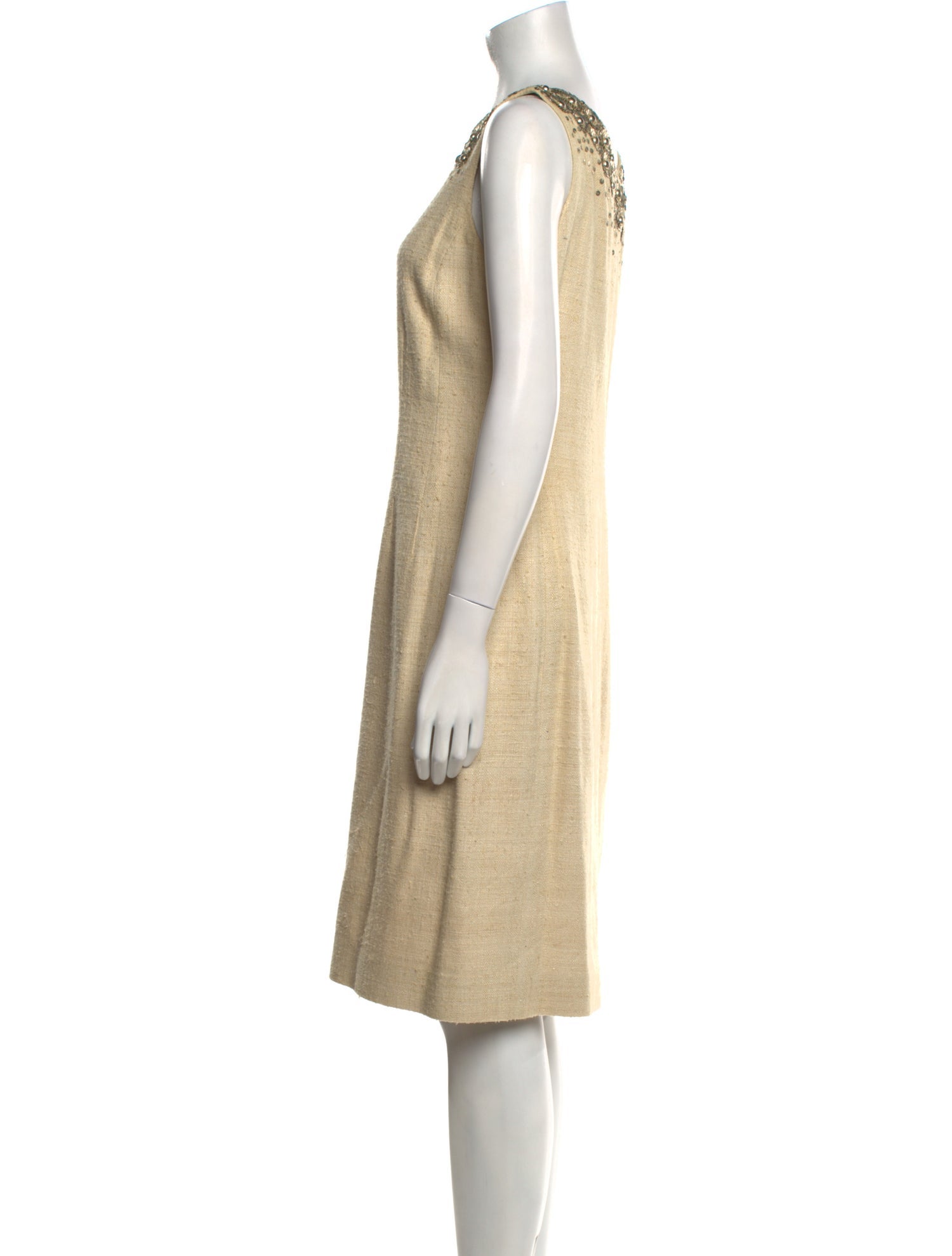 Oscar de la Renta Silk Knee-Length Dress