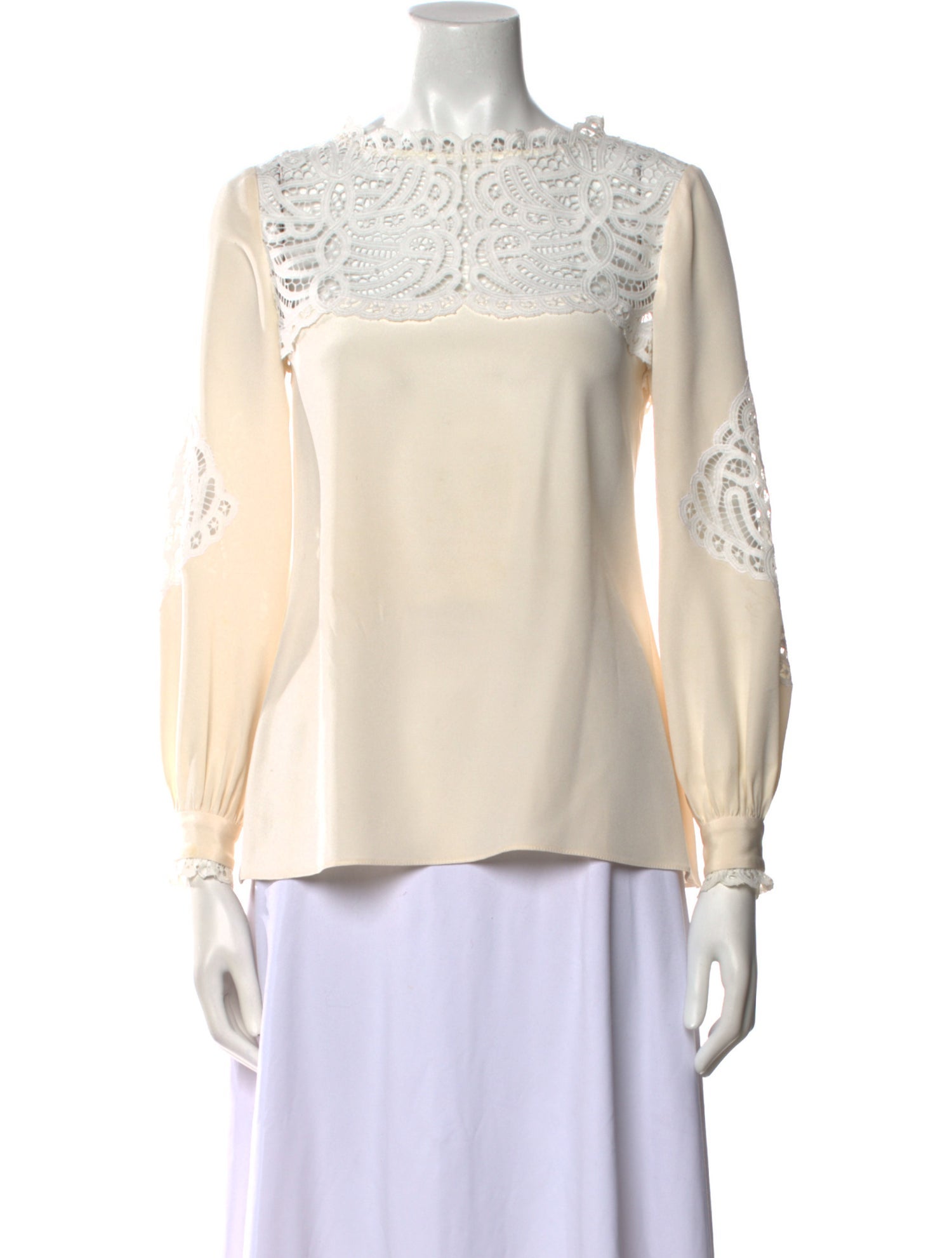 Oscar de la Renta 2017 Silk Blouse