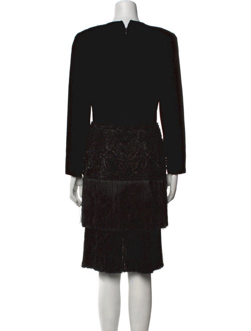 Oscar de la Renta Crew Neck Knee-Length Dress