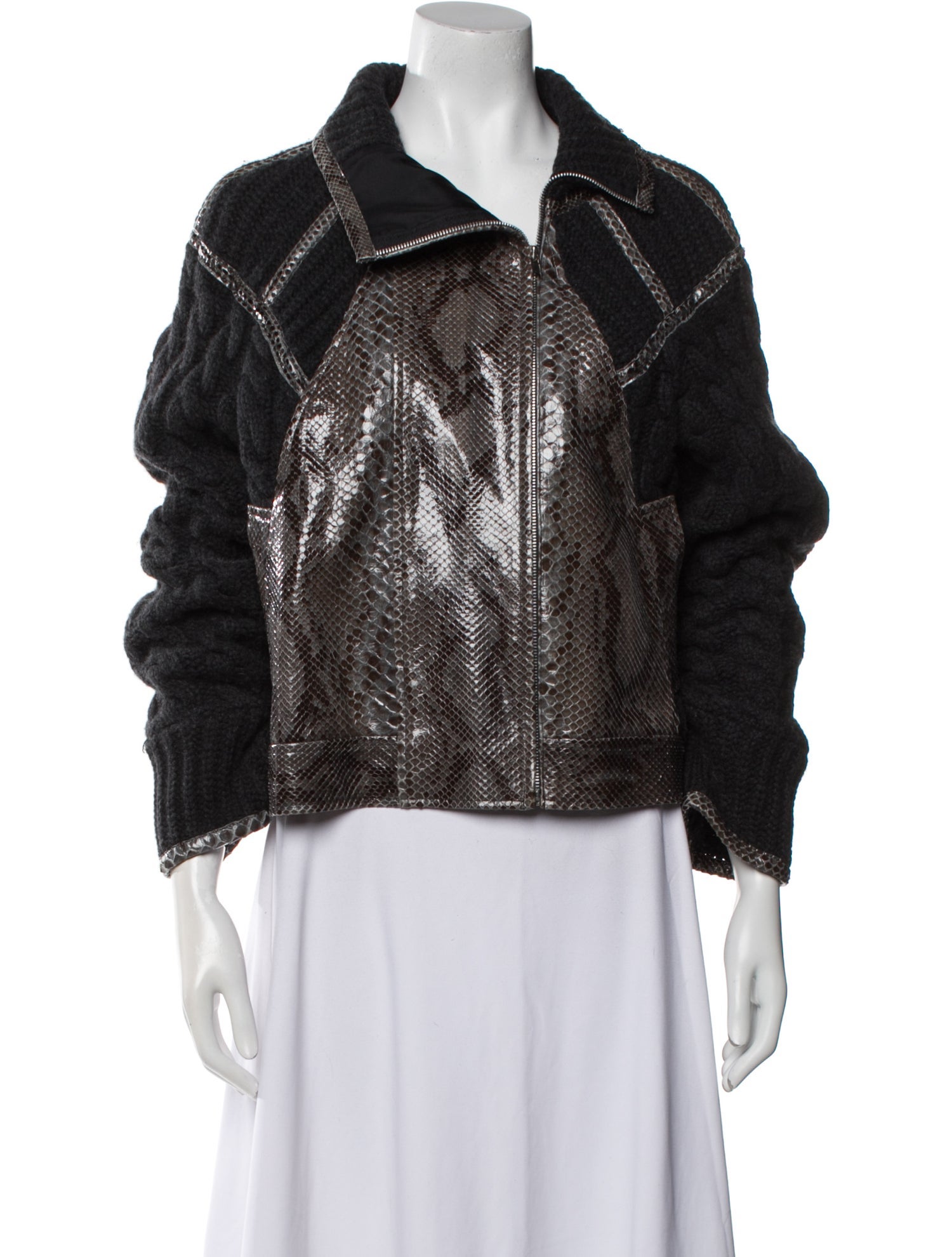 Oscar de la Renta Python Jacket