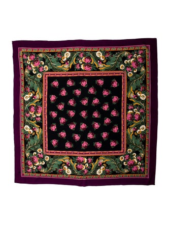 Oscar de la Renta Silk Printed Scarf