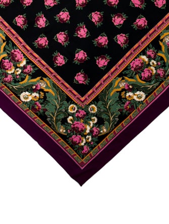 Oscar de la Renta Silk Printed Scarf