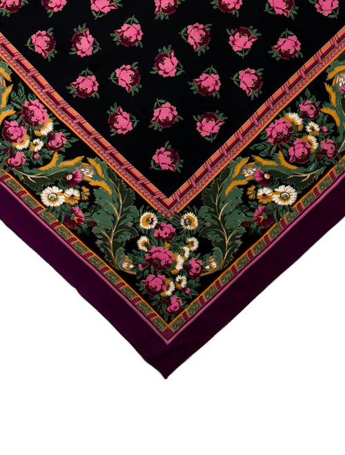 Oscar de la Renta Silk Printed Scarf