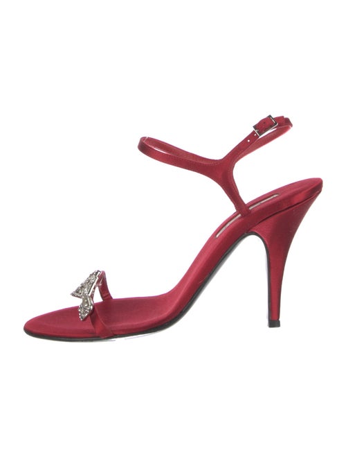 Oscar de la Renta Satin Sandals