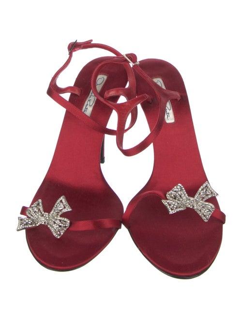 Oscar de la Renta Satin Sandals