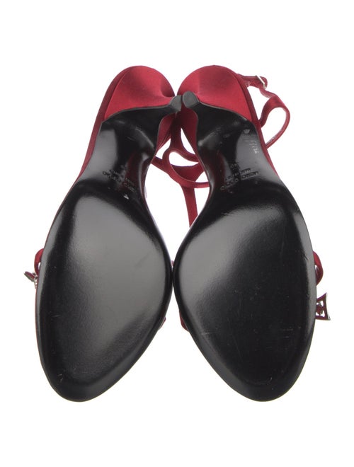 Oscar de la Renta Satin Sandals