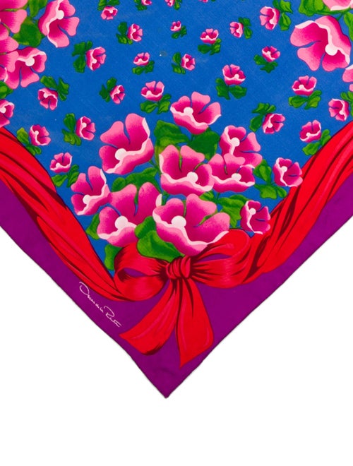 Oscar de la Renta Silk Printed Scarf